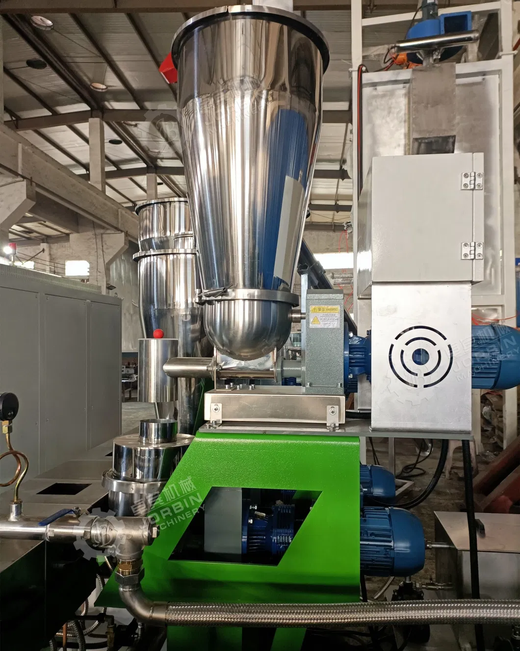 Masterbatch Filler MB and Color MB with CaCO3 Production Line with Water Cooling System