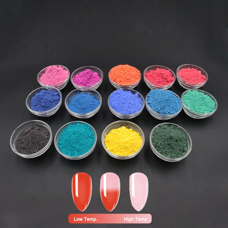 Color Change by Temperature Thermochromic Pigment Powder for Leather