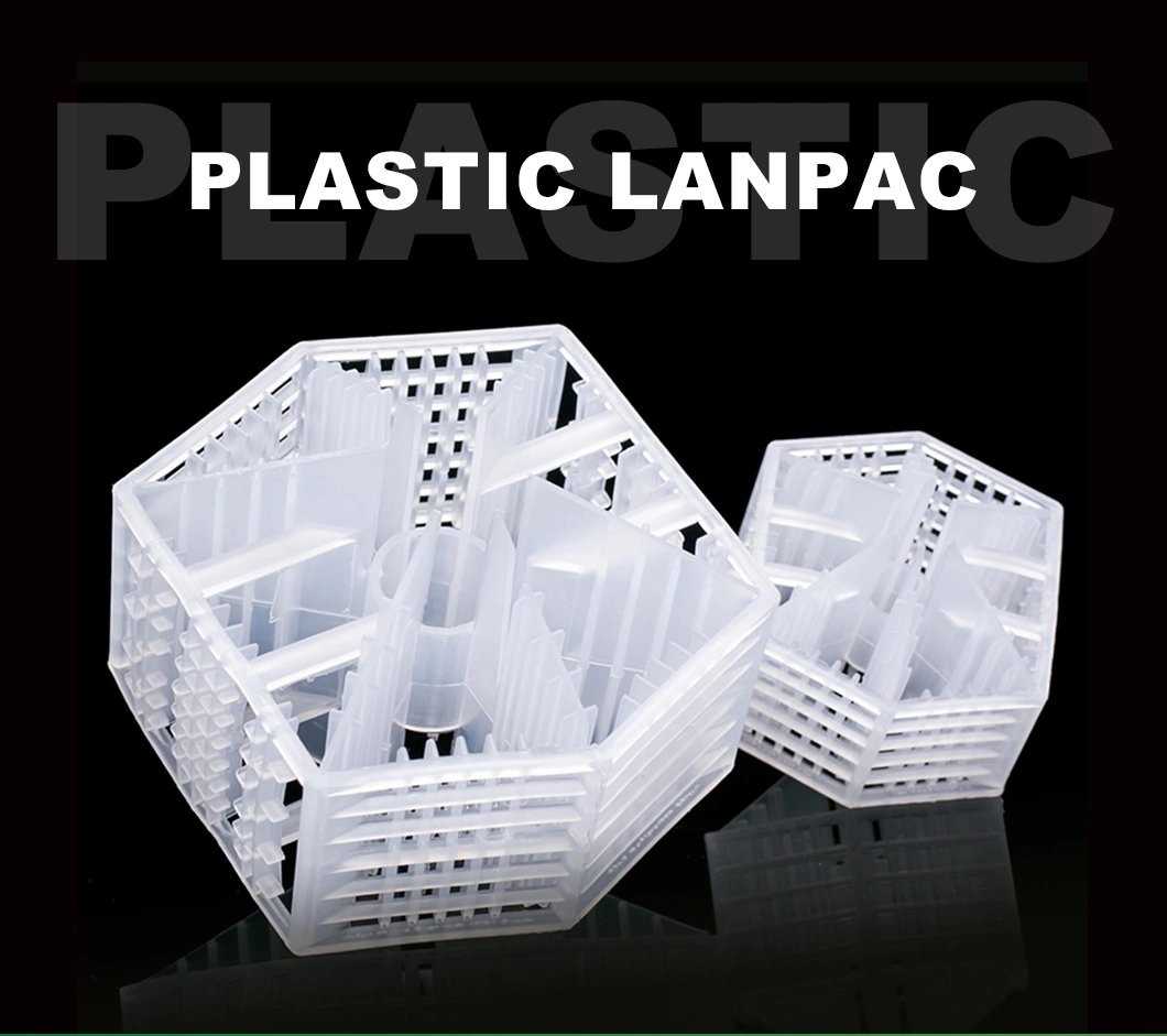 Distillation Tower Water Treatment Filter Media PP PE PVC Plastic Lanpack