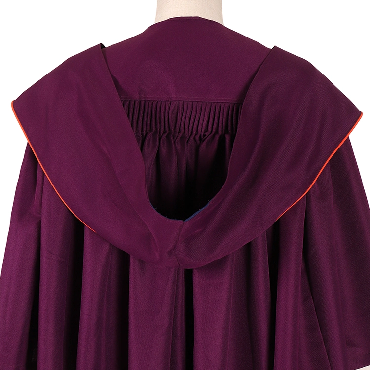 Wholesale Price Custom College University Academic Cap Graduation Gown