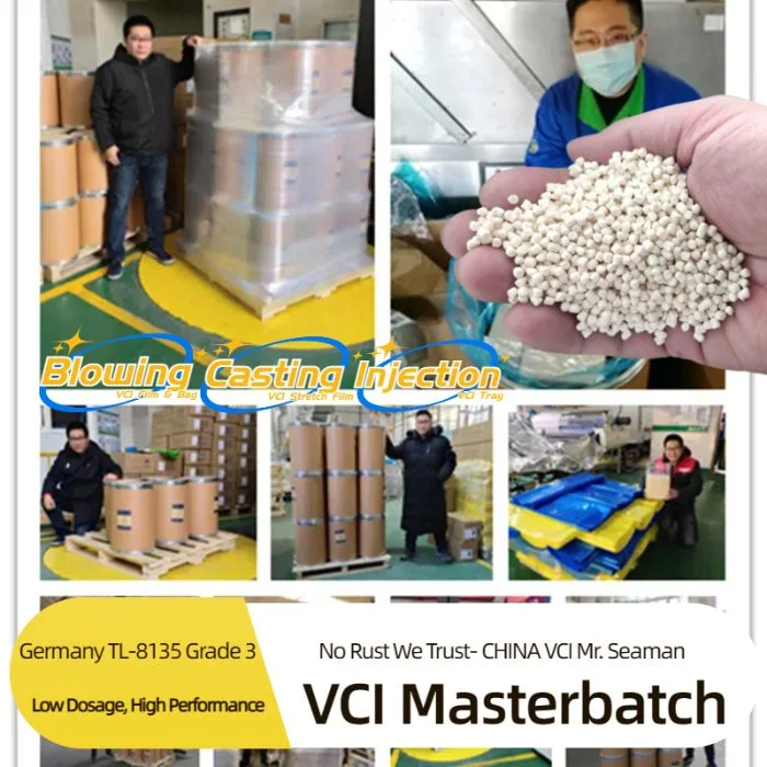 for Blowing Vci Film/Casting Vci Stretch Film/Thermoforming/Injection Vci Trays Polyethylene Resin Volatile Vapour Anti-Corrosion Additives Vci Masterbatch