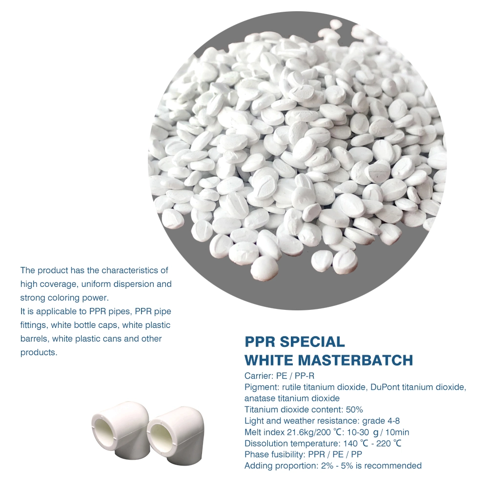 High Quality White Compound Filler Masterbatch for Plastic Film Blowing