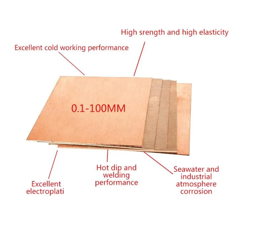 Quality Pure Copper Plate 3mm Sheet Nickel Plated Copper Sheet 10mm 20mm Thickness Copper Cathode Plates