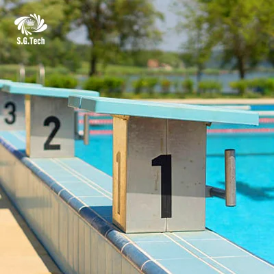 Made in China piscina concorrenza anti-scivolo piscina saltando a partire Blocchi