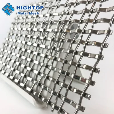 Maglia metallica decorativa in acciaio inox 316 brunita