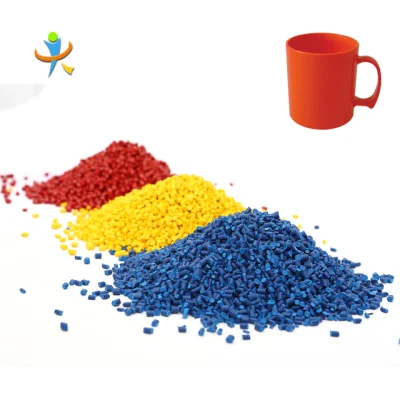 PE / PP / PS / ABS ad alta concentrazione / PVC/ PC / PA / PET / PU / EVA Masterbatch di colore per plastica