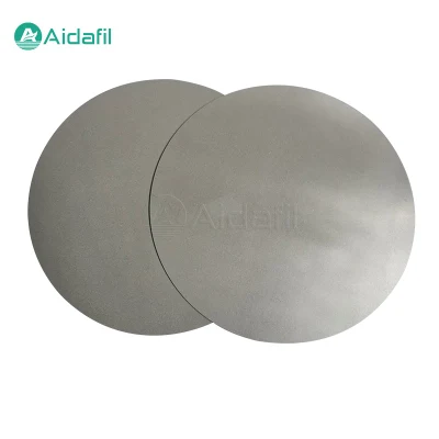 Disco filtrante in acciaio inox sinterizzato SS304 SS316