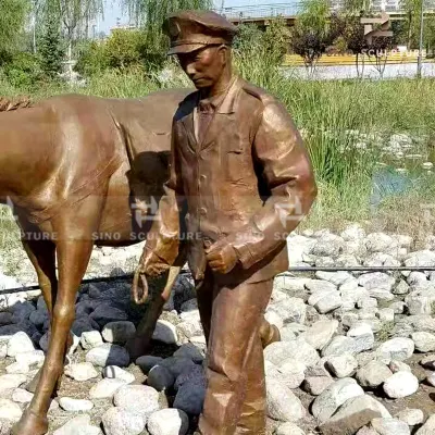 Statua di bronzo con fusione di bronzo a imitazione variata