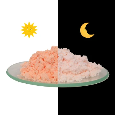 Pigmento di polvere fotocromica, luce solare/UV polvere fotosensibile pigmento inorganico cambiamento di colore in caso di luce solare o luce UV per cosmetici e tessuti