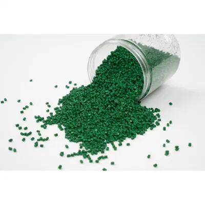 Cina masterbatch Produttore PE Green masterbatch Universal Masterbatch Toy Cup coperchio campione colore corrispondenza.