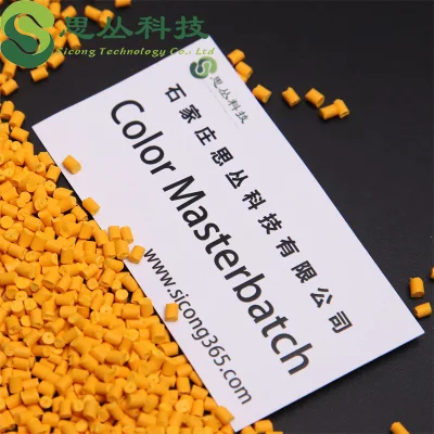 Masterbatch ad alta concentrazione per iniezione di materie plastiche per uso alimentare estrusione eccellente masterbatch Disegno a pellicola soffiata Modifica del supporto del masterbatch universale