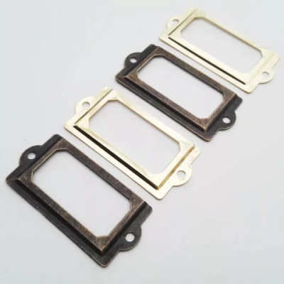 Accessori per mobili Accessori in ottone antico manico etichetta cornice di trazione/Nome porta carte Cassettiera cassetto /Oro, Argento Aceessories