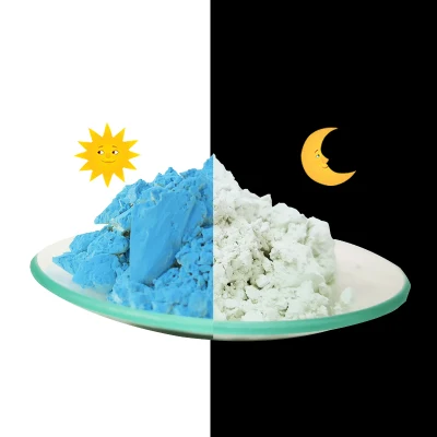 Pigmento di polvere fotocromica, luce solare/UV polvere fotosensibile pigmento inorganico cambiamento di colore in caso di luce solare o luce UV per cosmetici e tessuti