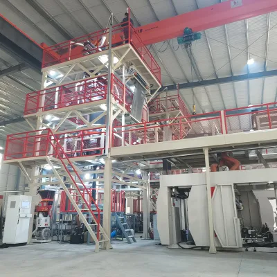 Macchina soffiante a film in HDPE LDPE ad alta velocità con Torre Hall-Off monostrato
