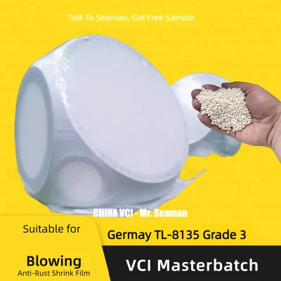 TL-8135 grado 3 Cina Prezzo di fabbrica plastica PP PE bianco Masterbatch VCI metallico per colata soffiante ad iniezione