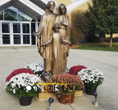 Statue religiose cattoliche Cast stazioni di bronzo della Croce Gesù Statua di crocifissione in vendita