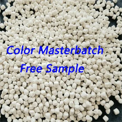 Masterbatch in plastica bianca con riempimento in talco grigio PP