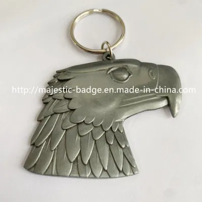 Portachiavi con placcatura in argento personalizzata 3D