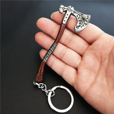 Nuovo modello di arma a portachiavi di God of War Ax Pendente