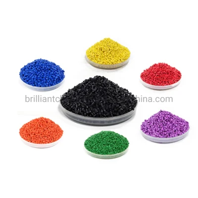  Masterbatch di plastica colorata verde/rosso/giallo/blu per prodotti/tubi in plastica