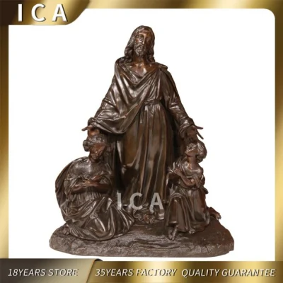 Chiesa di fusione Bronzo vita dimensioni scultura statua Peta in vendita