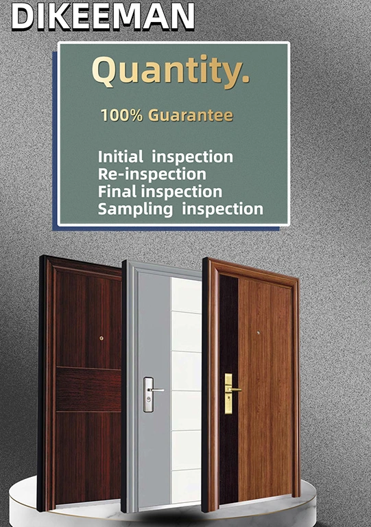 Copper Color Main Safety Entrance Door Designs Home with Golden Color Handle