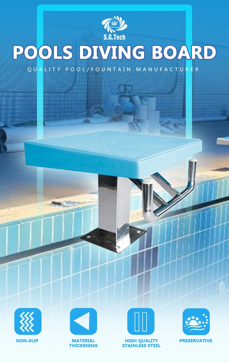 Water Crown Swimming Pool Standard Competition Anti-Slip Starting Blocks