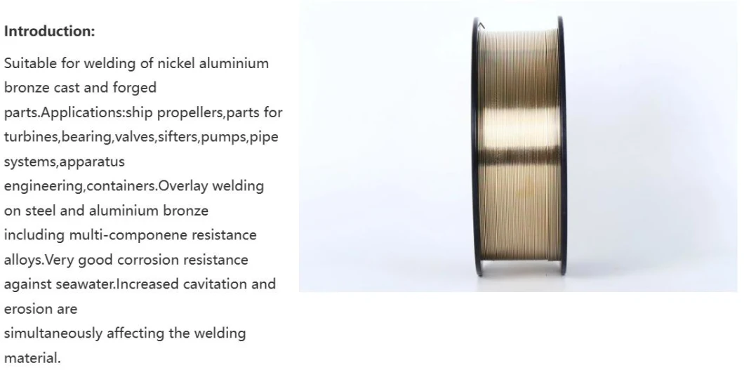 Supply High Quality Nickel Aluminum Bronze Welding Wire Ercunial 6327 6328
