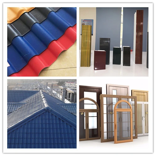 Weather Resistant ASA and PMMA Co-Extrusion Plastic Golden Film ASA Polyester Masterbatch for PVC Roof Tile
