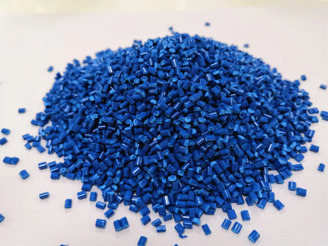 Blue PP, PE, ABS, PA, PBT HIPS Plastic Pigment Granule Foaming Masterbatch