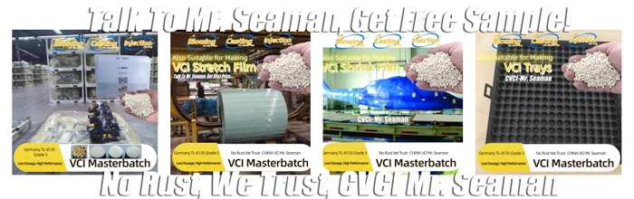 35 Years Factory Corrosion Protection Films Casting/Extrusion 2% Dosage Only Vci Master Batch