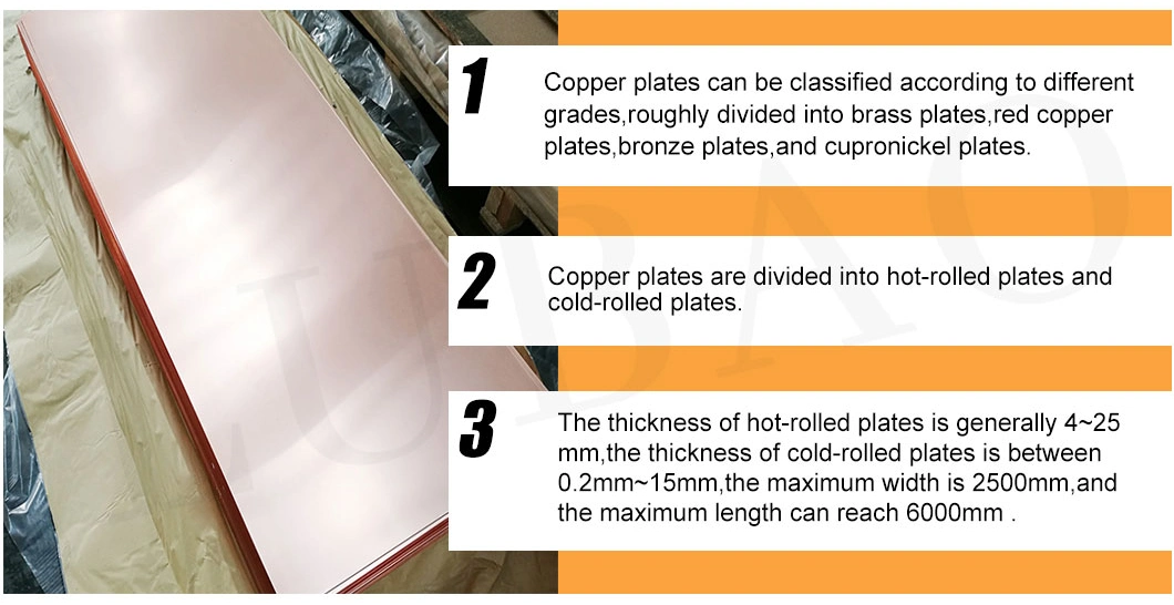 Customized Pure Copper Sheet/Brass for China Professional Supplier