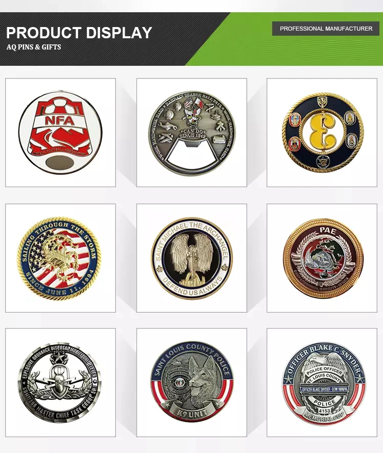 Custom Antique Silver Embossed Metal Challenge Coin for Souvenir Giftcustom Wholesale Challenge Coin for Souvenir Gift (243)