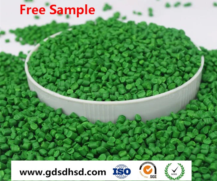 Bright Green Color Plastic Masterbatch with The Best Price for PE