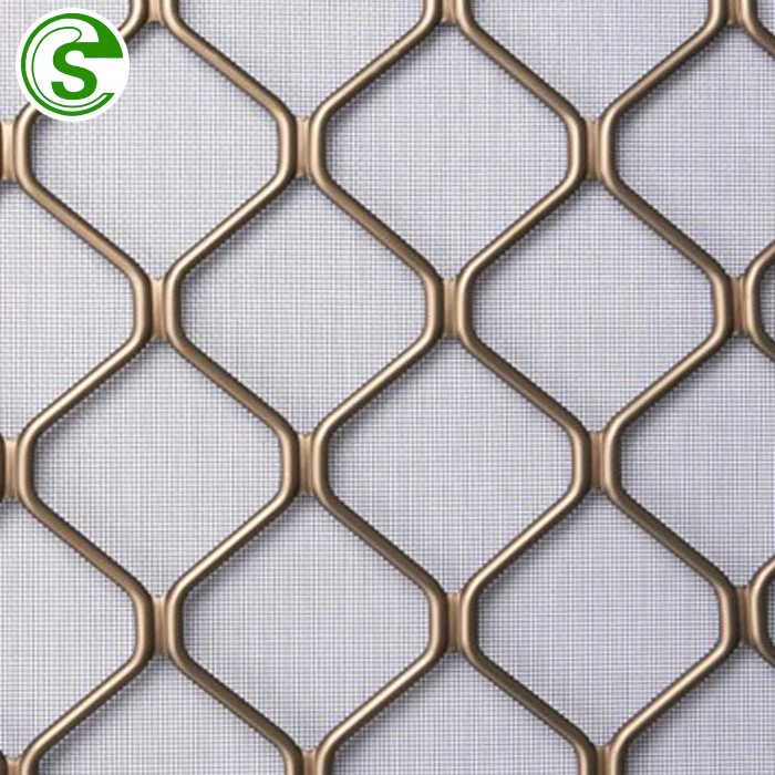 Export 1.22m Wide Aluminum Amplimesh Silver Color Guangzhou Factory