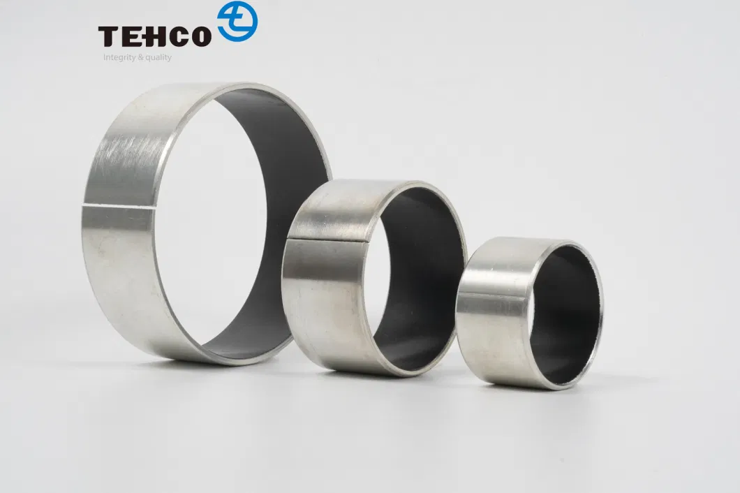 TCB100 Customer Size Self-Lubricating Multilayer Composite Bushing Sintered Porous Bronze Alloy Steel Base DU Bushing