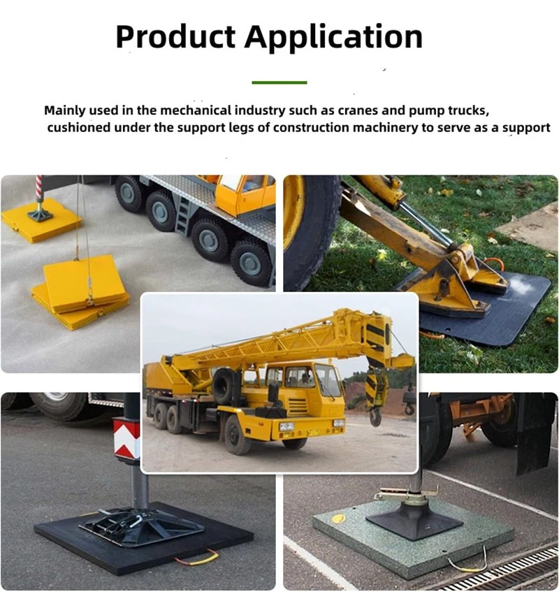 UHMWPE Anti Slip Lifting Jack Crane Stabilizer Pad Outrigger Pads Stack Cribbing Blocks