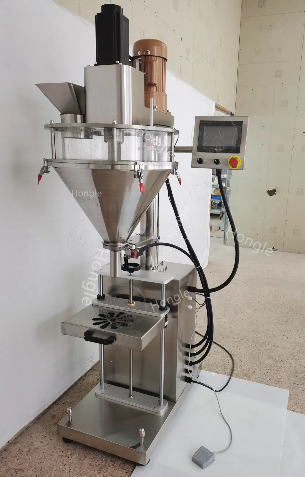 Ex-Factory Price Semi-Auto Powder Filling Machine, Auger Dry Powder Packing Filler