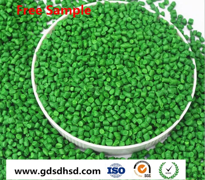 Bright Green Color Plastic Masterbatch with The Best Price for PE