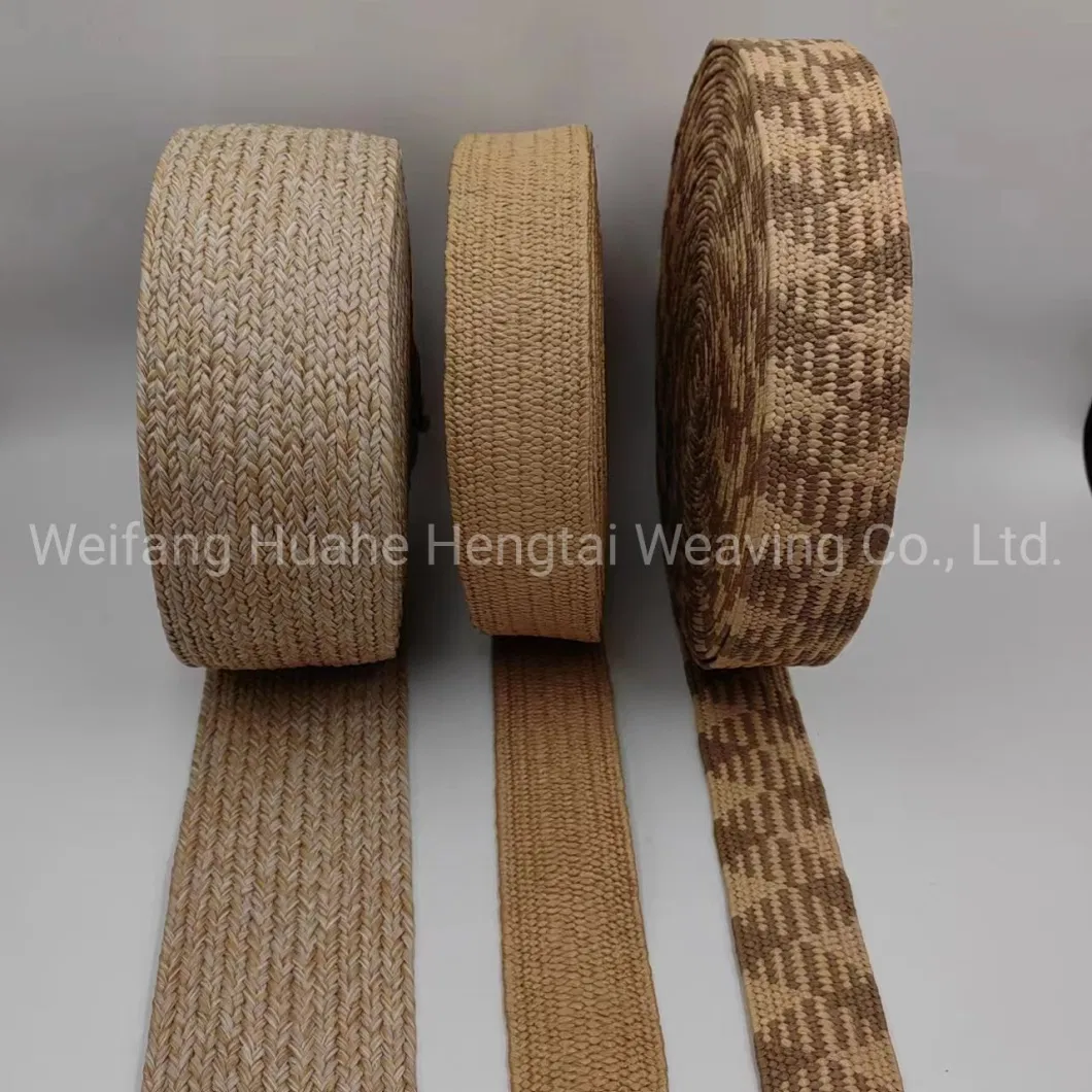 Factory Customized PP 4cm Straw Woven Belt Semi-Finished Product