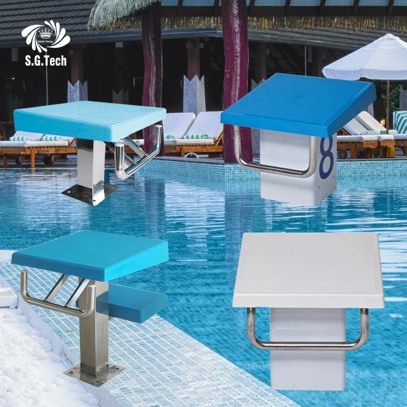 Water Crown Swimming Pool Standard Competition Anti-Slip Starting Blocks