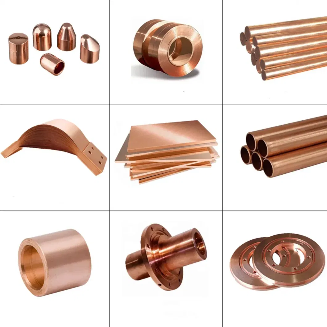 Good Ductility C18150 Chromium Zirconium Copper Tube for Switch Gear