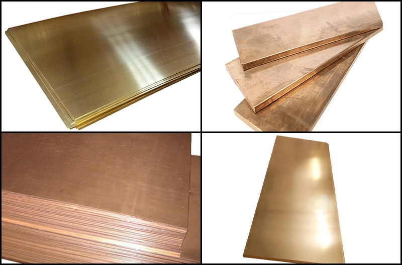 Customized Thickness C17200 Bronze Red Copper Plate 99.99% Pure Copper Sheets for Air Conditioner