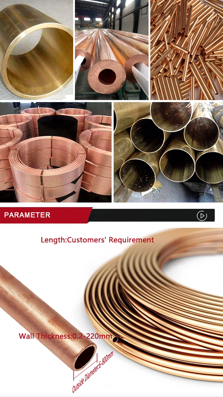 C71500/C70600/C68700/Cu90ni10/CuNi9010/Cu70ni30 Seamless Copper-Nickel Tube