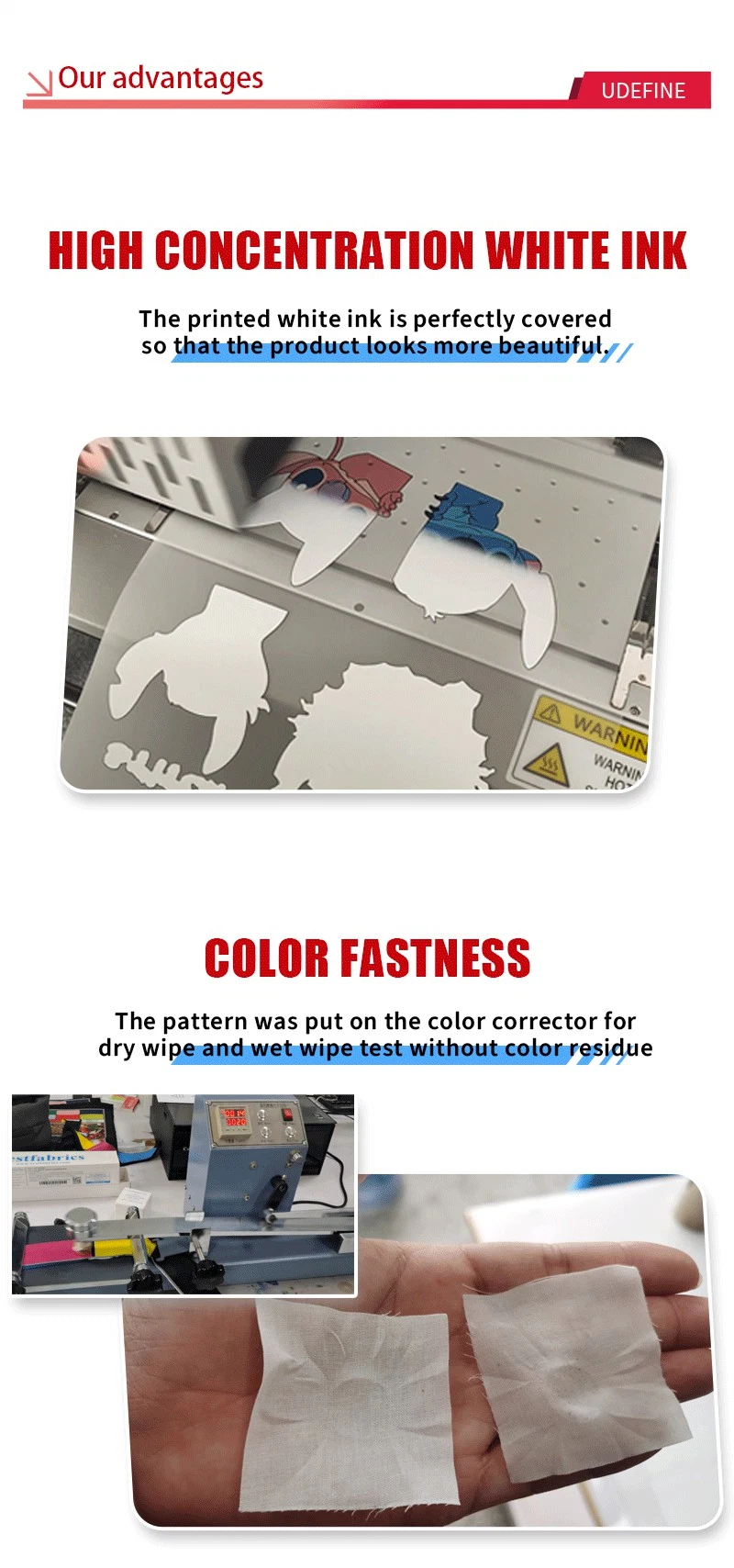 Good Colours for Epson I3200 Dx5 Dx7 Print Head Pet Film Heat Transfer Film Dtf Ink Transfer Pigment Ink