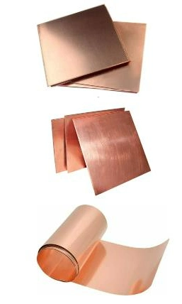 Copper Plate Sheet Pure Electrolytic Copper Cathode C10100/C10200/C10300 Copper Sheet 99.99% Manufacturer Customized 99.99 Pure Bronze Pure Copper Sheet Plate