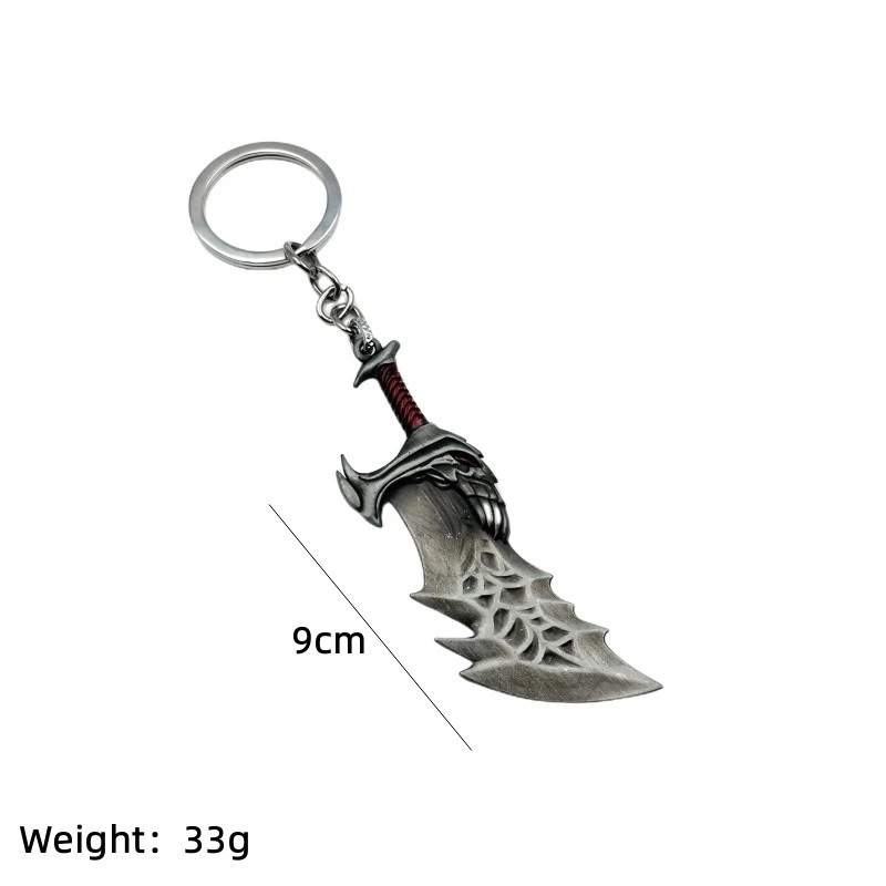 New Game Peripheral God of War Axe Keychain Weapon Model Pendant