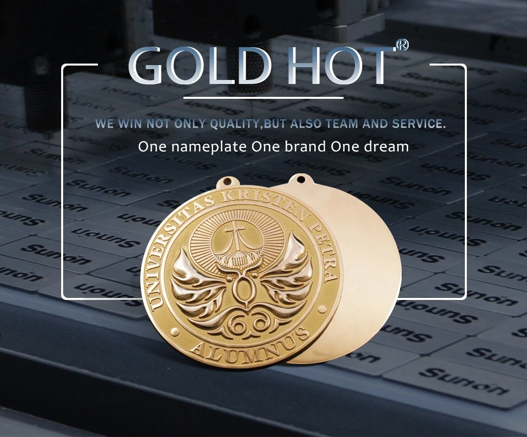 Franchise Certificate Plate Award Prize Metal Medal Promotional Advertising Nameplate Plaque Memento Coin Medallion