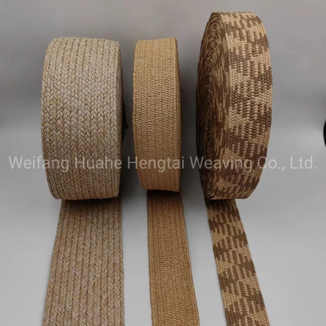Manufacturer Customized PP Straw Woven Belt Shoe Accessories