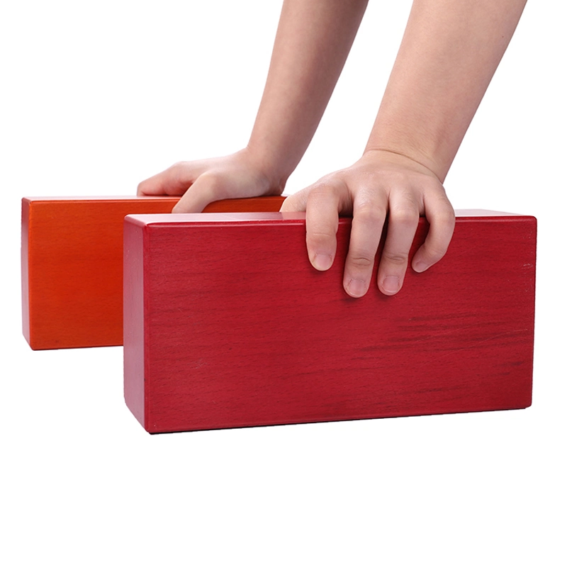 Custom Sustainable Heavy Anti Slip Inspirational Wood Yoga Block